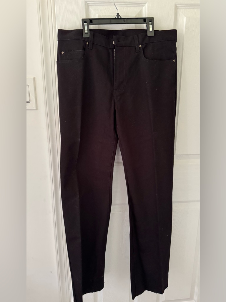 Versace Collection Black Back-Pocket Trousers Nwot
